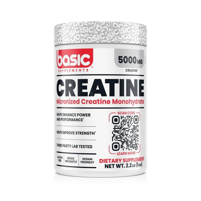 [SUP-060] Basic Supplements Micronized Creatine Monohydrate Powder