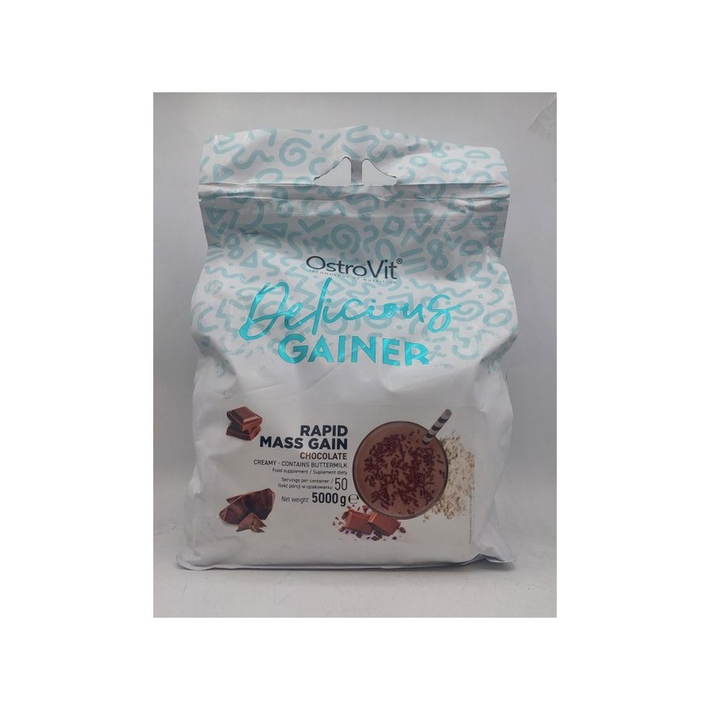 [SUP-262-1] OstroVit Delicious GAINER 5kg: (Strawberry)