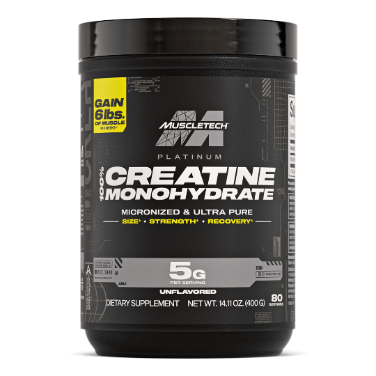 [SUP-059] MuscleTech Platinum 100% Creatine Monohydrate Micronized Ultra Pure Powder — Unflavored