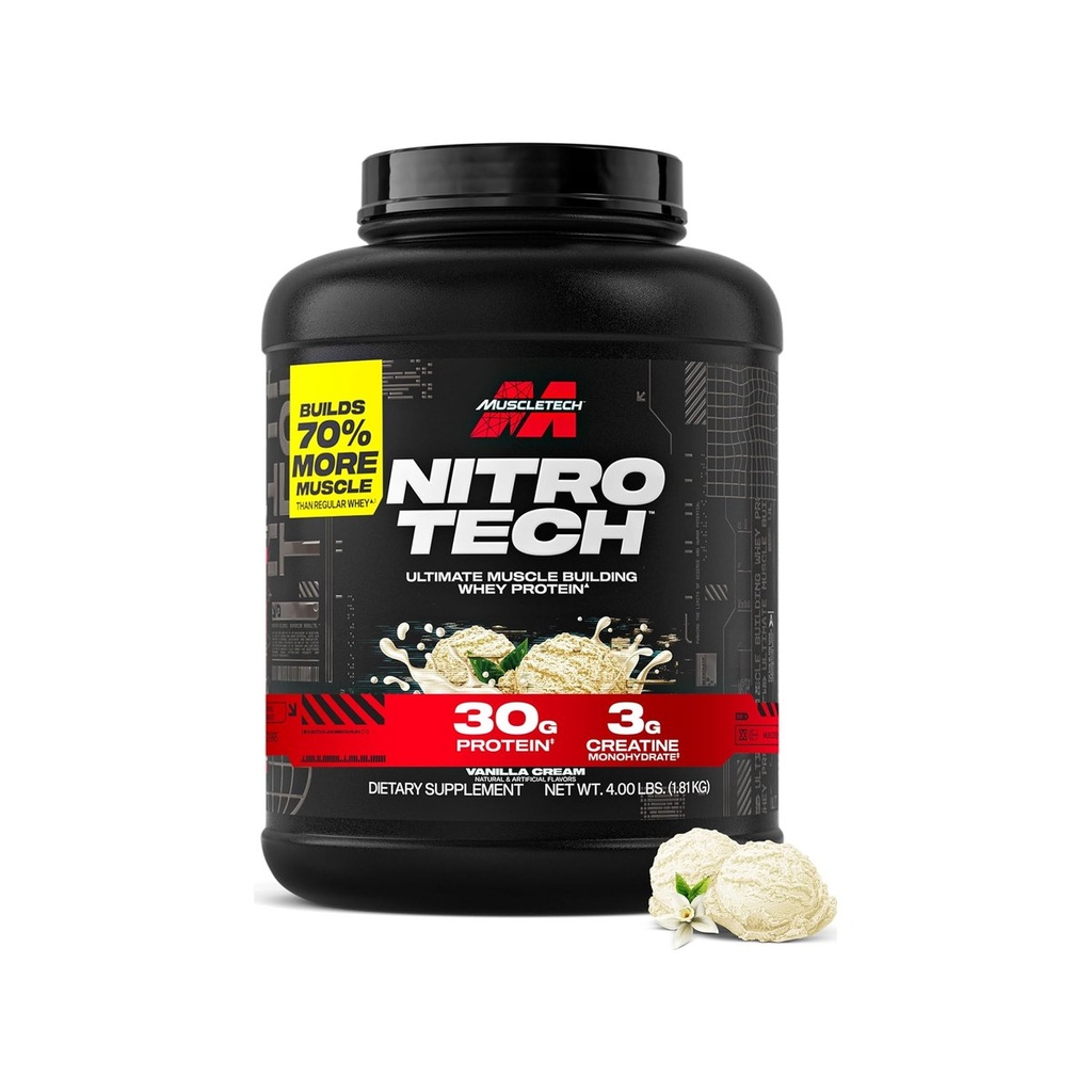 [SUP-186-1] Nitrotech Whey 4lb (Vanilla)