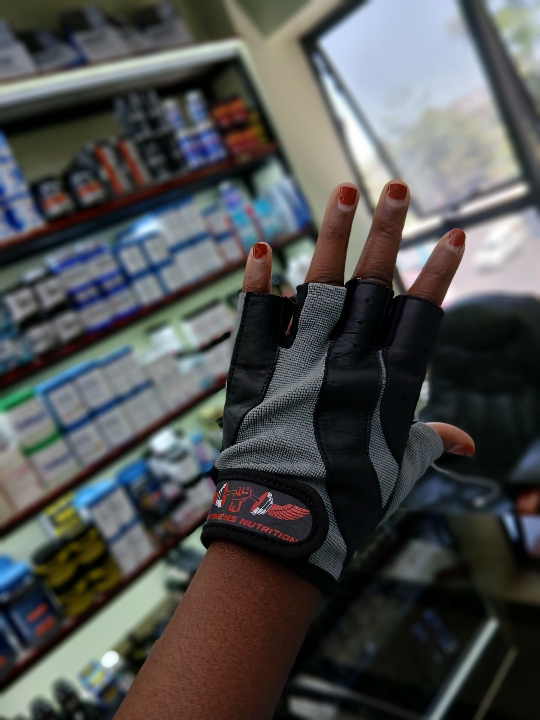 New Fitness Strapless Leather Gloves