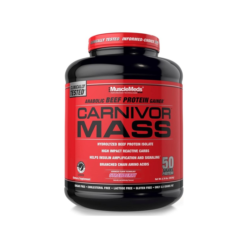 Muscle Meds Carnivor Mass Anabolic Beef Protein Gainer