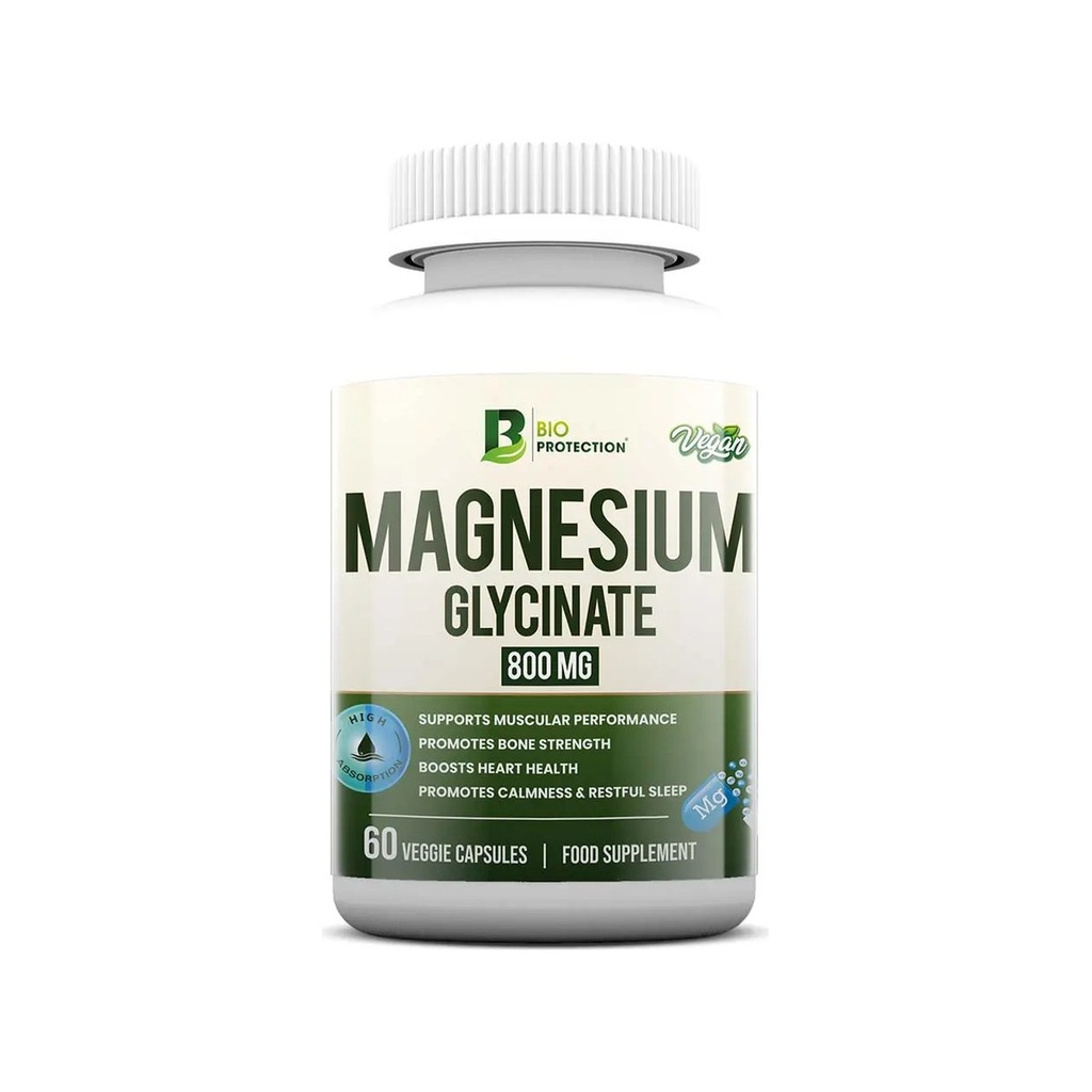 Bio Protection Magnesium Glycinate, 800 Mg, 60 Veggie Capsules - gym supplement Nairobi Kenya