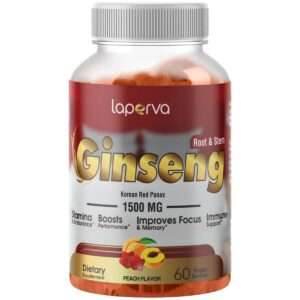 Laperva Ginseng, 60 Veggie Gummies, 1500 mg