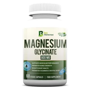 Bio Protection Magnesium Glycinate, 800 mg, 60 Veggie Capsules